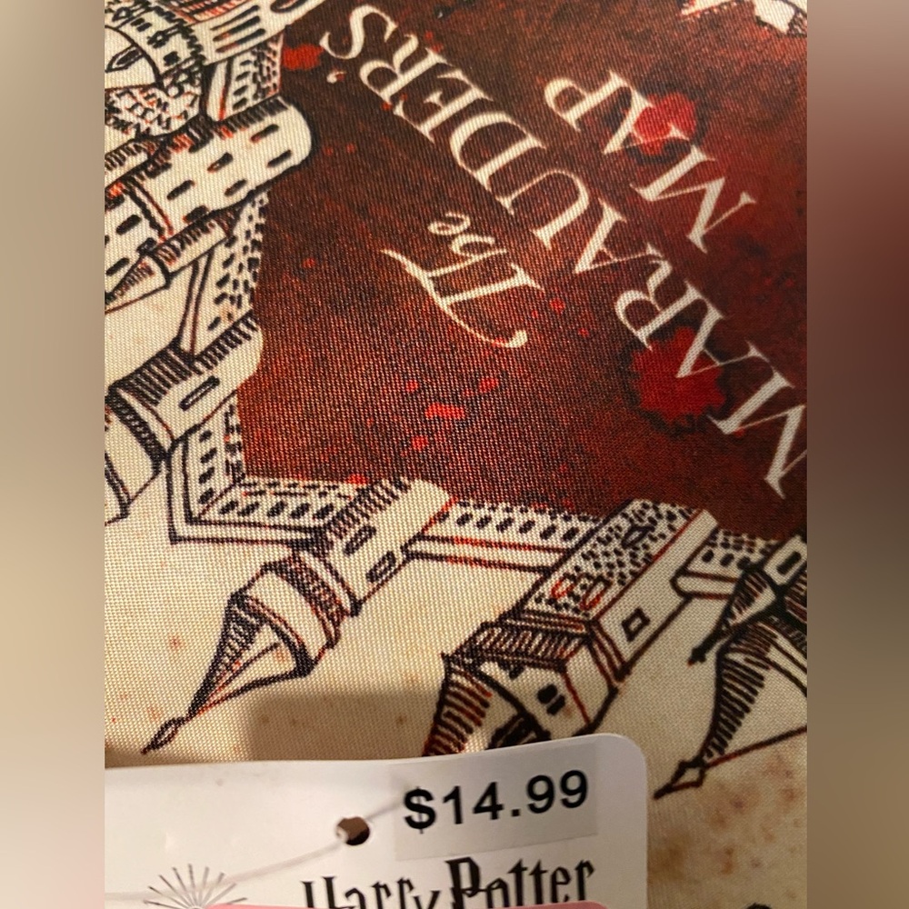 2/$15 NWT Harry Potter Marauders Map Book Sleeve - Picture 3 of 4